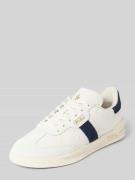 POLO RALPH LAUREN Ledersneaker mit Label-Details in Weiss, Größe 37