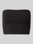 ORGANIC BASICS Cropped Bandeau-Top mit elastischem Bund in Black, Größ...