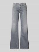 Cambio Wide Leg Jeans im 5-Pocket-Design Modell 'TESS' in Hellgrau, Gr...