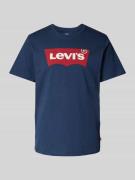 Levi's® T-Shirt mit Label-Print in Blau, Größe L