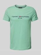 Tommy Hilfiger T-Shirt mit Label-Stitching in Apfel, Größe L