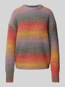 Jake*s Casual Strickpullover mit Rundhalsausschnitt in Rose, Größe XXL