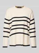 Vero Moda Pullover mit Streifen Modell 'SABA' in Offwhite, Größe M