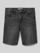 Mango Regular Fit Jeansshorts im 5-Pocket-Design Modell 'john' in Blac...