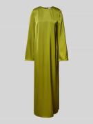 Jake*s Collection Maxikleid aus Satin mit Rundhalsausschnitt in Gruen,...