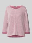 Tom Tailor Regular Fit Strickpullover mit 3/4-Arm in Pink, Größe M