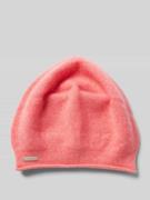 Seeberger Beanie mit Label-Detail in Pink, Größe 1