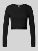 Calvin Klein Underwear Cropped Longsleeve mit Rundhalsausschnitt in Bl...