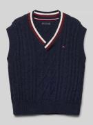 Tommy Hilfiger Kids Pullunder mit Label-Stitching Modell 'GLOBAL' in M...