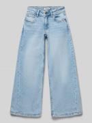 Garcia Used-Look-Jeans mit weitem Bein in Hellblau, Größe 170