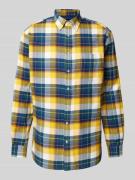 Christian Berg Men Regular Fit Flanellhemd mit Button-Down-Kragen in G...