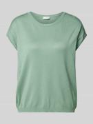 Milano Italy Strickshirt mit Kappärmeln in Mint, Größe M