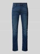 Marc O'Polo Shaped-Fit Jeans im Used-Look Modell 'SJÖBO' in Dunkelblau...