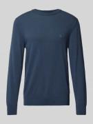 Marc O'Polo Strickpullover aus softem Baumwoll-Schurwolle-Mix in Rauch...