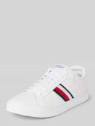 Tommy Hilfiger Ledersneaker mit Kontraststreifen Modell 'ICON COURT' i...