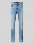 BOSS Orange Slim Fit Used-Look-Jeans Modell 'DELAWARE' in Jeansblau, G...