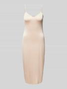 Hanro Unterkleid mit V-Ausschnitt in Beige, Größe L