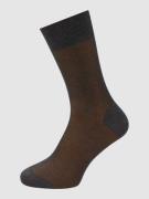 Falke Socken mit Rippenstruktur Modell 'Fine Shadow' in Mittelgrau, Gr...