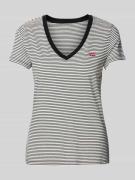 Levi's® T-Shirt mit V-Ausschnitt in Black, Größe L