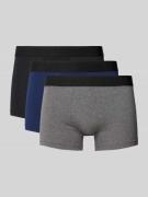 HOM Boxershorts mit elastischem Label-Bund im 3er-Pack in Dunkelblau, ...