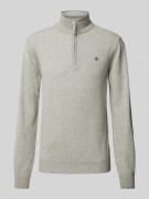 Gant Strickpullover mit Label-Stitching Modell 'SUPERFINE' in Mittelgr...