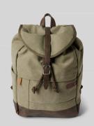 camel active Rucksack mit Label-Patch Modell 'AIR' in Khaki, Größe 1