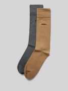 BOSS Socken mit Label-Print im 2er-Pack in Beige, Größe 39-42