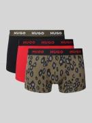 HUGO Trunks mit Label-Bund im 3er-Pack in Gruen, Größe S