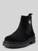 Tommy Jeans Chelsea Boots aus Leder mit Label-Patch in Black, Größe 41