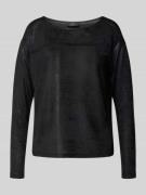 monari Longsleeve mit Strasssteinbesatz in Black, Größe 36