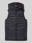Jack & Jones Steppweste mit Kapuze Modell 'SPRINT' in Black, Größe 128