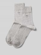 JOOP! Collection Socken mit Label-Print im 2er-Pack in Hellgrau Melang...