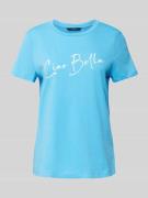 Vero Moda T-Shirt mit Schriftzug Modell "Bonnie" in Ocean, Größe XS