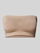 MAGIC Bodyfashion Bandeau-Top in unifarbenem Design in Mud, Größe L