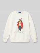 Polo Ralph Lauren Teens Sweatshirt mit Rundhalsausschnitt in Offwhite,...