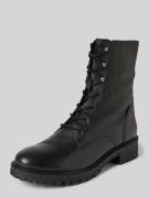 Geox Schnürboots mit Reißverschluss Modell 'HOARA' in Black, Größe 37