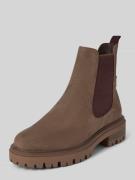 Tamaris Chelsea Boots mit Zugschlaufe in Mittelbraun Mel, Größe 38