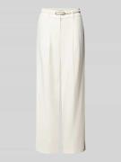 Christian Berg Woman Wide Leg Stoffhose mit Bundfalten in Offwhite, Gr...