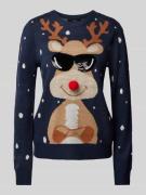 Vero Moda Regular Fit Pullover mit Weihnachtsmotiv Modell 'NEWT INSEL'...