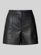 Only Shorts in Leder-Optik Modell 'TRICIA' in Black, Größe L