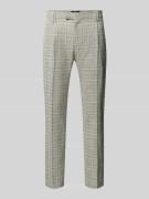 Cinque Slim Fit Bundfaltenhose mit Glencheck-Muster Modell 'SAND' in B...