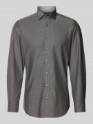 OLYMP Level Five Slim Fit Businesshemd aus Uni Struktur 'ROYAL' in Ant...