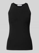 Selected Femme Tanktop in Ripp-Optik Modell 'MARWA' in Black, Größe XS