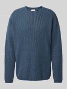 Redefined Rebel Strickpullover mit Rollsaum Modell 'RYAN' in Marine, G...