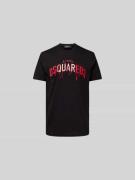 Dsquared2 T-Shirt mit Label-Print in Black, Größe M