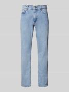 WOODBIRD Regular Fit Jeans im 5-Pocket-Design Modell 'Doc' in Hellblau...