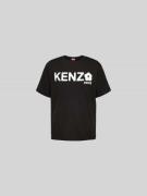 Kenzo T-Shirt mit Label-Print in Black, Größe M