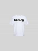 Kenzo T-Shirt mit Label-Print in Weiss, Größe L