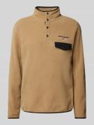 Polo Sport Strickpullover mit Label-Stitching in Khaki, Größe XXL