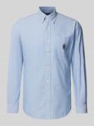 Polo Ralph Lauren Custom Fit Freizeithemd mit Button-Down-Kragen in He...